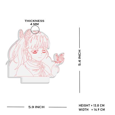 Kanao Tsuyuri Character From Demon Slayer Anime Night Lamp